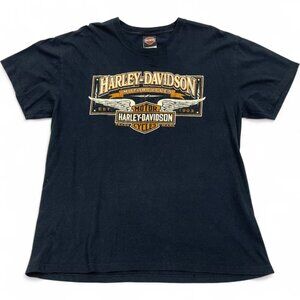 Harley Davidson Bud's Indiana Dealer Motorcycle Biker T-Shirt Men's XL
